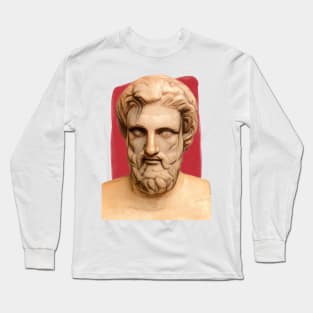 Greek Playwright Aristophanes illustration Long Sleeve T-Shirt